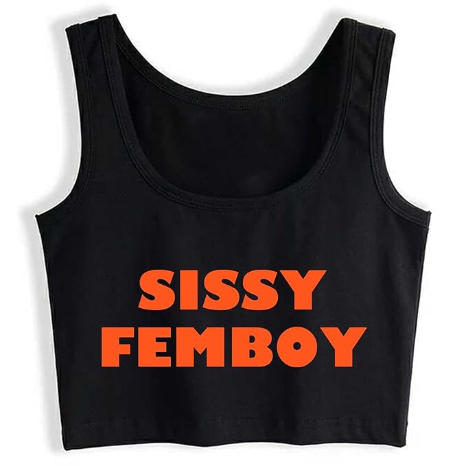 0063 sissy femboy print unisex crop top