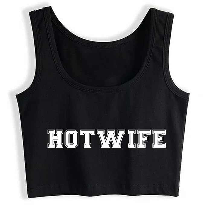 0070 hotwife print unisex crop top