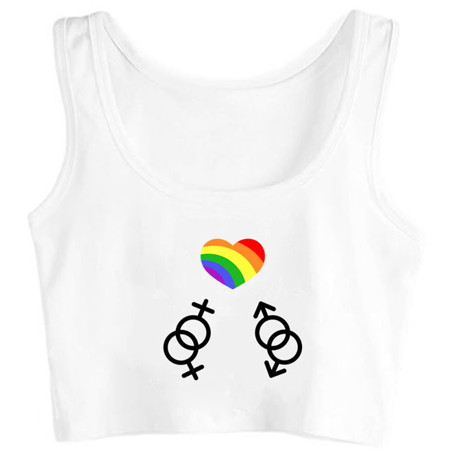 0092-all-genders-heart print unisex crop top