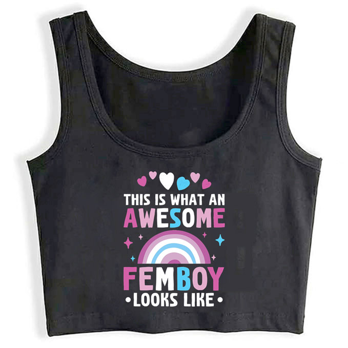 0147-this-is-what-an-awesome-femboy-looks-like print unisex crop top