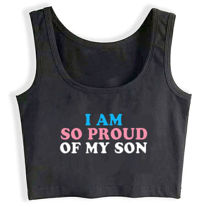 0166-i-am-so-proud-of-my-gay-son print unisex crop top