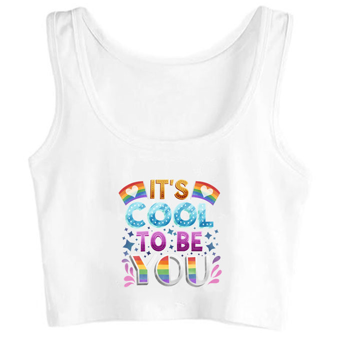 0178-its-cool-to-be-you print unisex crop top