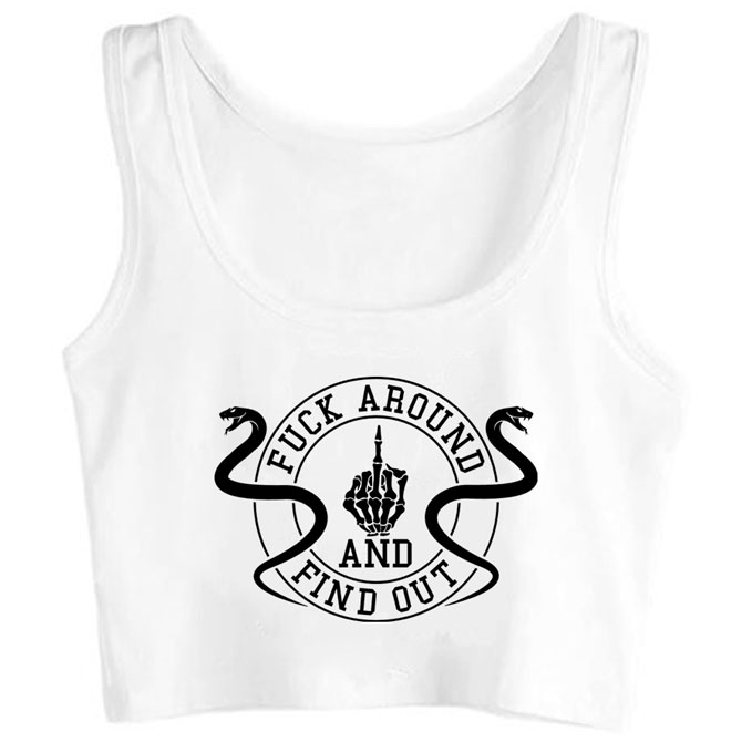 0231-fuck-around-and-find-out print unisex crop top