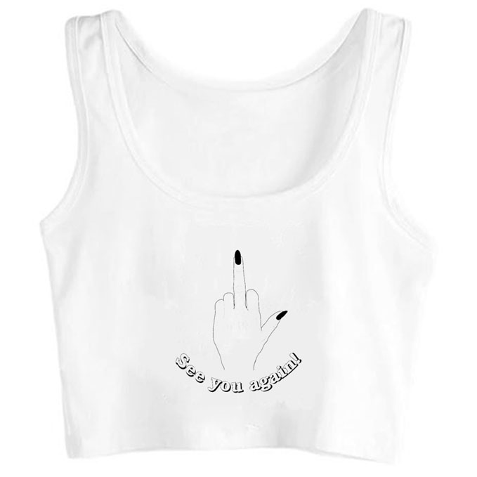 0250-see-you-again print unisex crop top