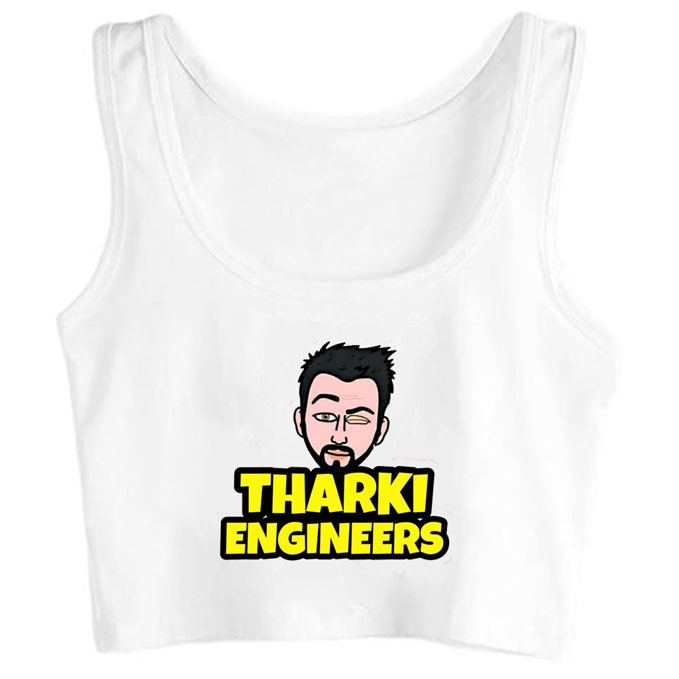 h0018-tharki-engineers print unisex crop top