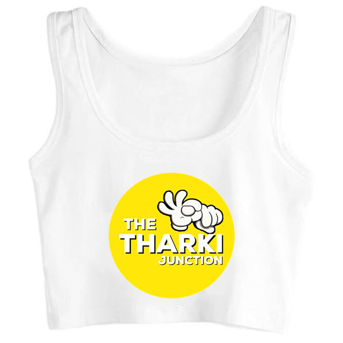 h0019-the-tharki-junction print unisex crop top