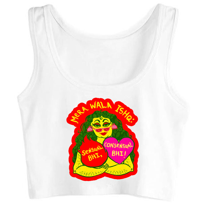 h0020-mera-wala-ishq-sensual-bhi-consensual-bhi print unisex crop top