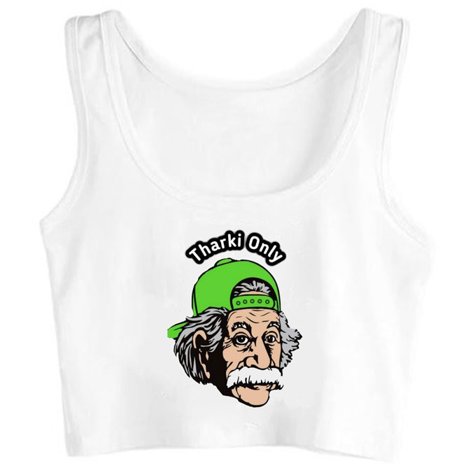 h0021-tharki-only print unisex crop top